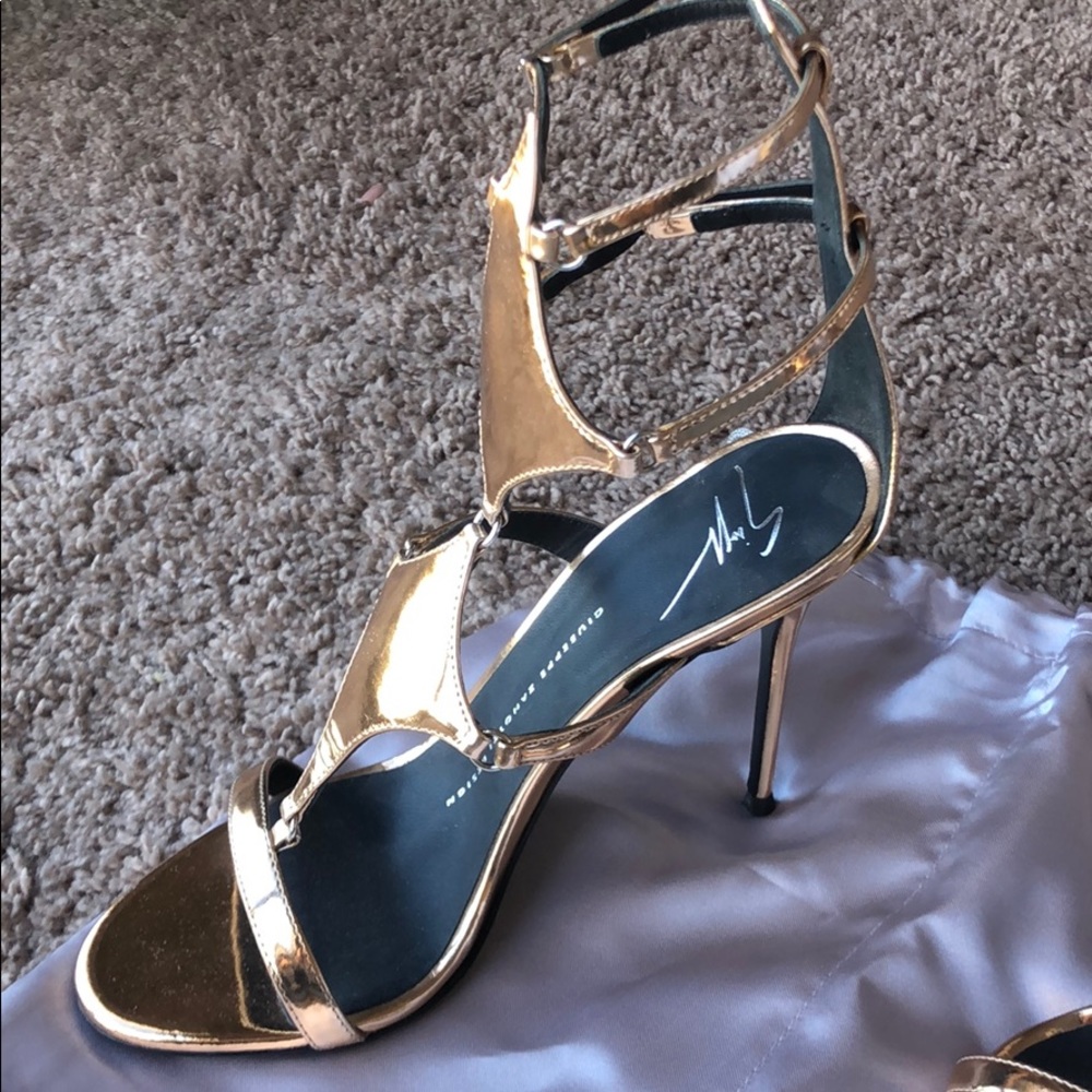 Worn ONCE Giuseppe Zanotti Rosé Gold Heels